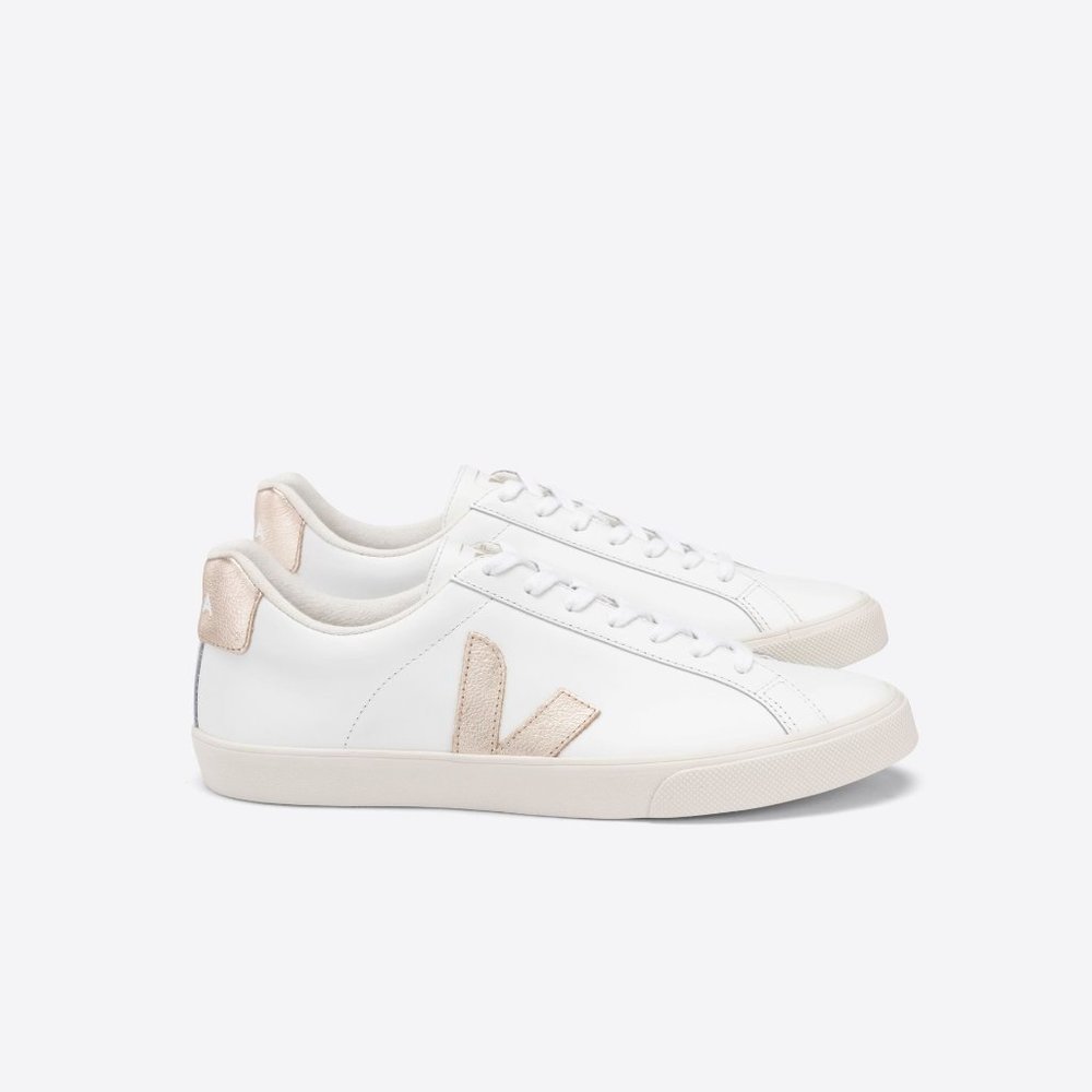 Veja ESPLAR LEATHER WHITE PLATINE Sneakers